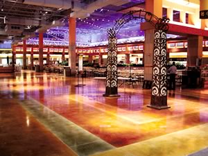 stained concrete floor