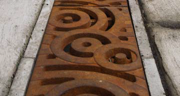 Designer Cast Iron Drain Covers From Iron Age Designs Concrete Decor