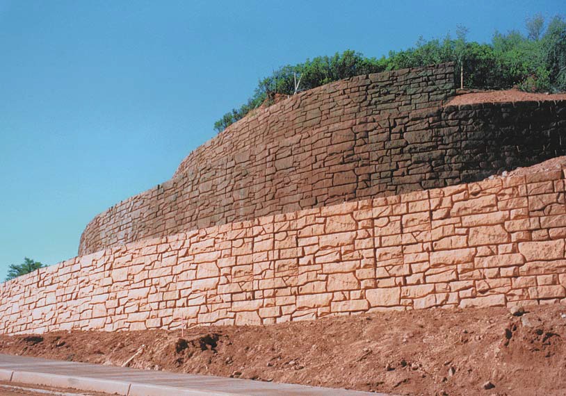 A quick PRR retaining wall project using carving foam