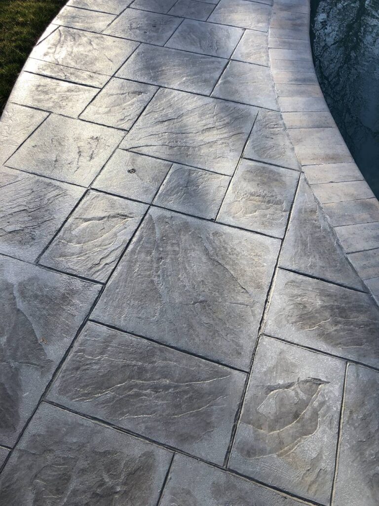 Fixing Slippery Stamped Concrete Near Pools - Concrete Decor