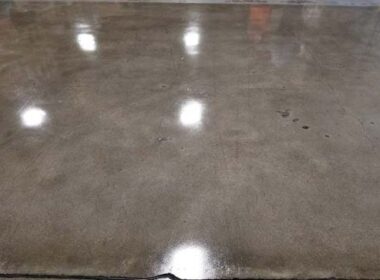 polished concrete floor with a high sheen