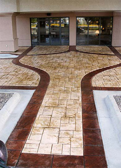Cast-In-Place Stamped, Under 1,500 Square Feet, 1st Place: Rockworx, Wichita, Kan., for Hampton Inn