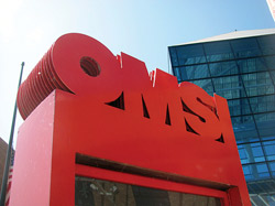 Smith, who has been doing decorative work in Portland for a decade, says that while the OMSI project was much bigger than his teams average fare, they were very excited to be one of the three firms the museum approached with a request for proposal