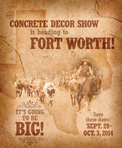 Fort Worth Concrete Decor Show Announcement